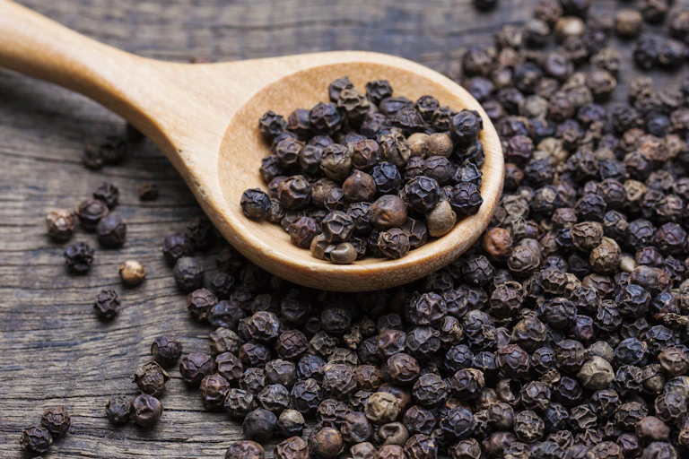 Black peppercorns