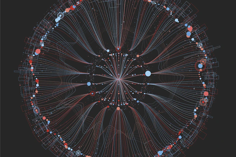 A diagram of a social network