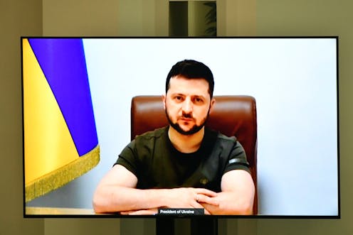 Russia a 'real threat' to Australia as well, Ukranian president Zelenskyy warns parliament