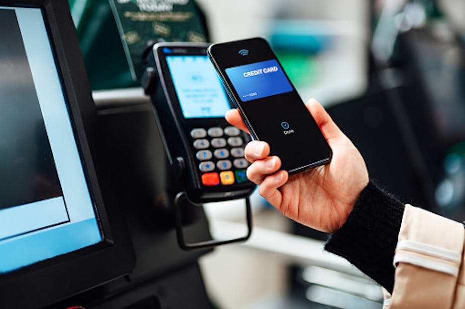 using phone for a banking transaction