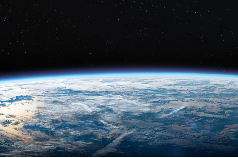 Earth image from satellite