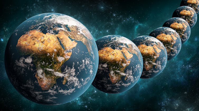 Multiple Earths in space
