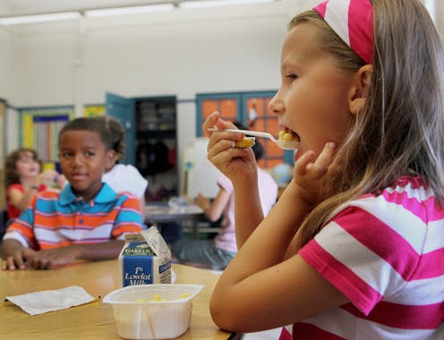 Universal access to free meals at schools can lead to lower grocery bills and healthier food purchases