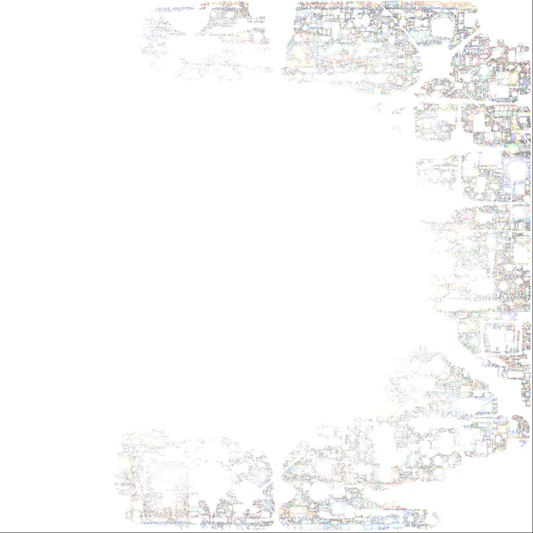 A white screen