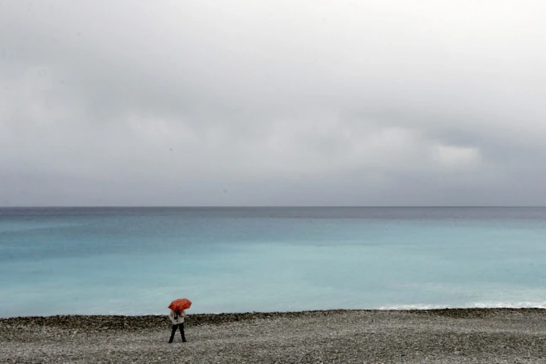 Sur le front de mer à Nice, en 2013.