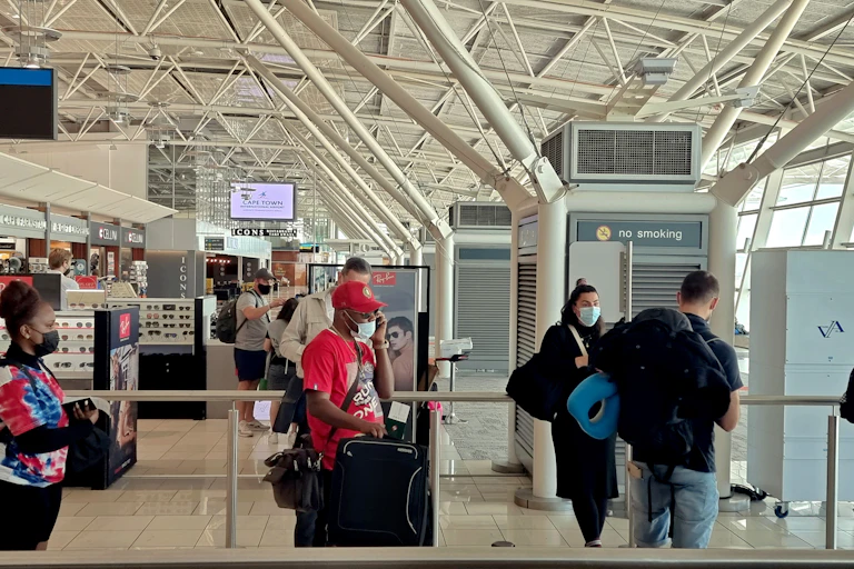 people standing in line