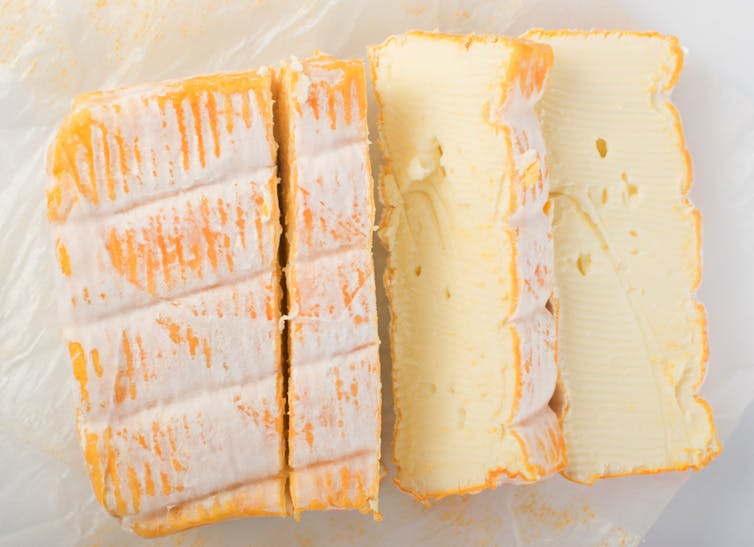Soft cheese, cut in slices