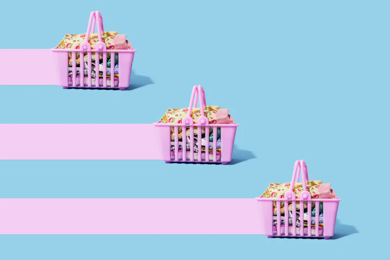 baskets full of clothes
