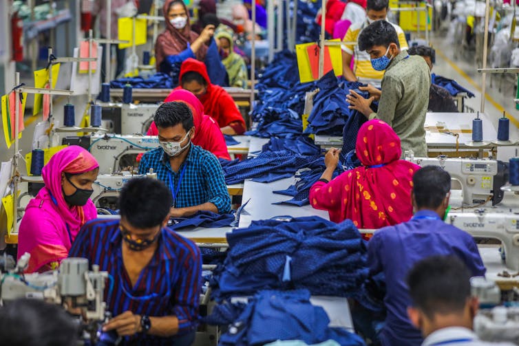Garment workers in Bangladesh, 2021