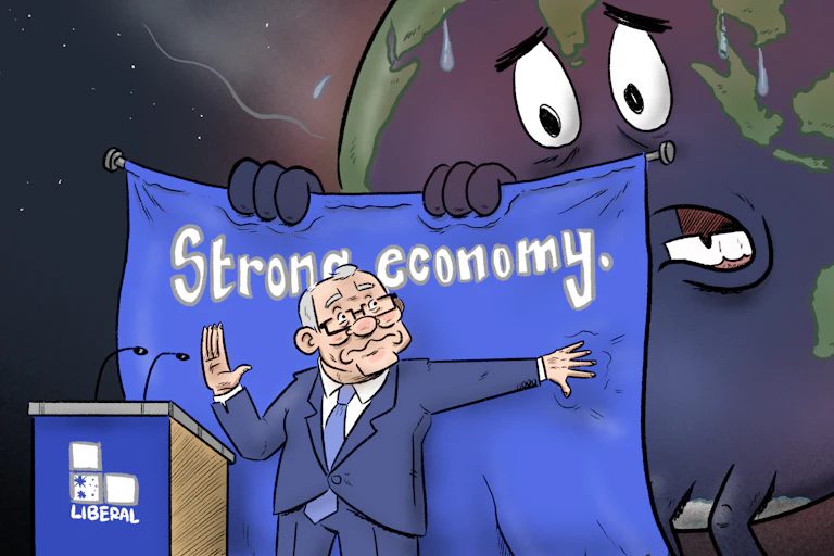 Cartoon of Scott Morrison