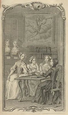 Illustration featuring four young women