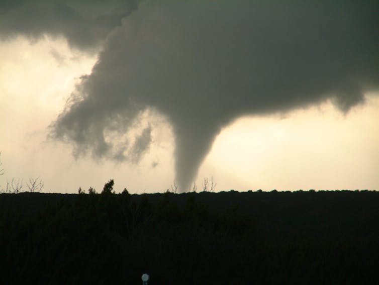 What do tornadoes look like on the inside?