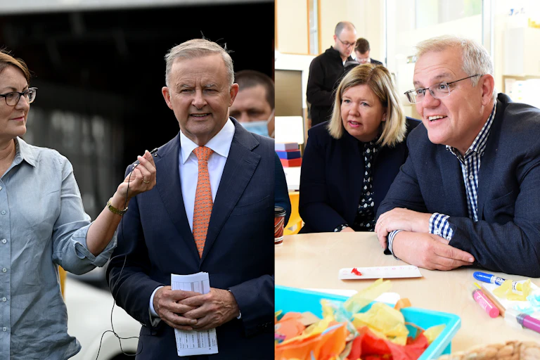 Composite of Labor and Liberal election candidates
