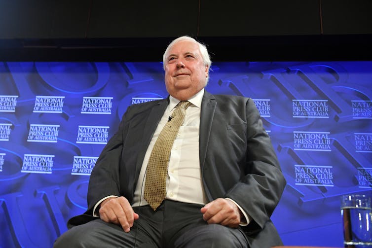 Clive Palmer at the National Press Club.