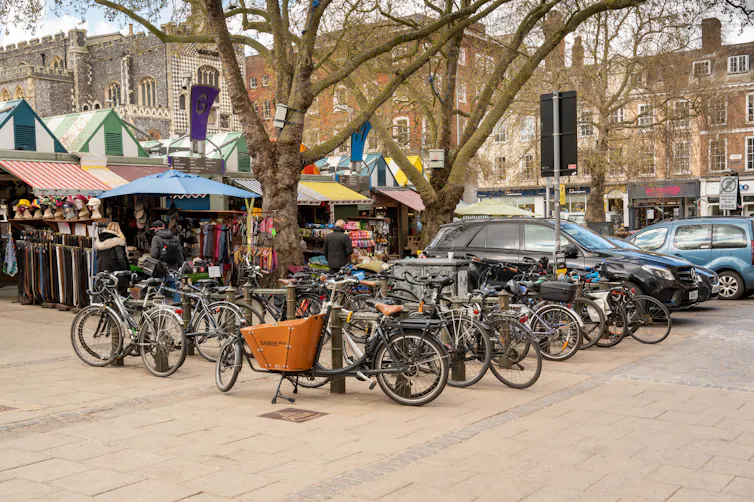 Centro de la ciudad de Norwich, Norfolk.