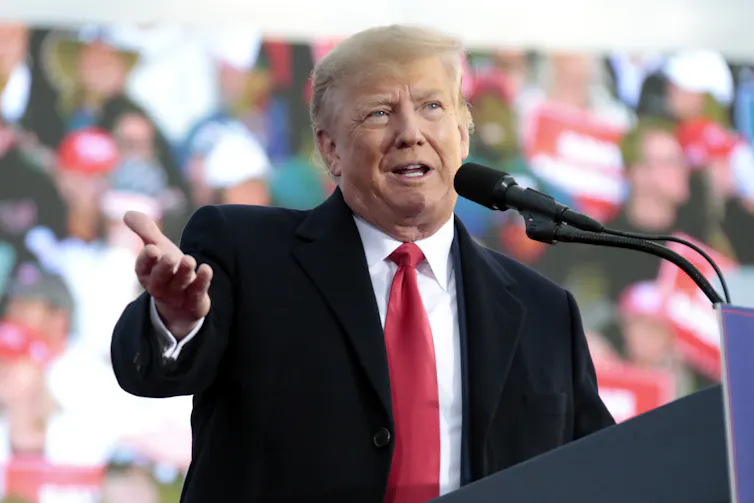 Former US president Donald Trump.