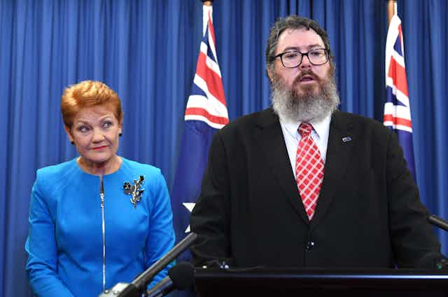Pauline Hanson and George Christensen 