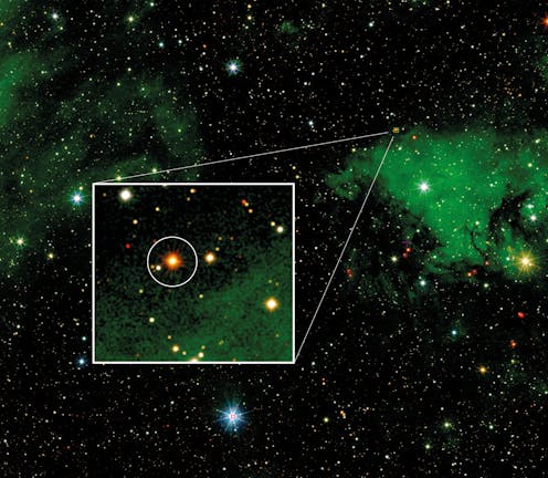 Una estrella supergigante azul se mueve a enorme velocidad en la Vía Láctea