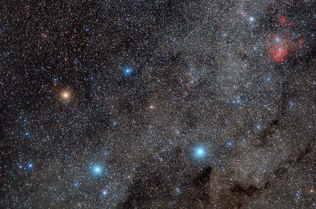 Southern Cross constellation in the night's sky.