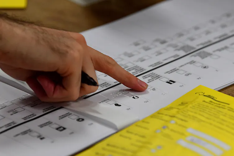 Senate ballot paper.
