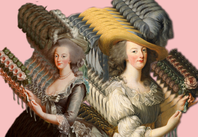 Two paintings of Marie Antoinette