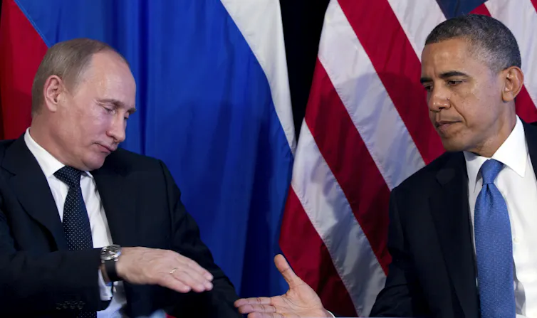 Vladimir Poutine et Barack Obama