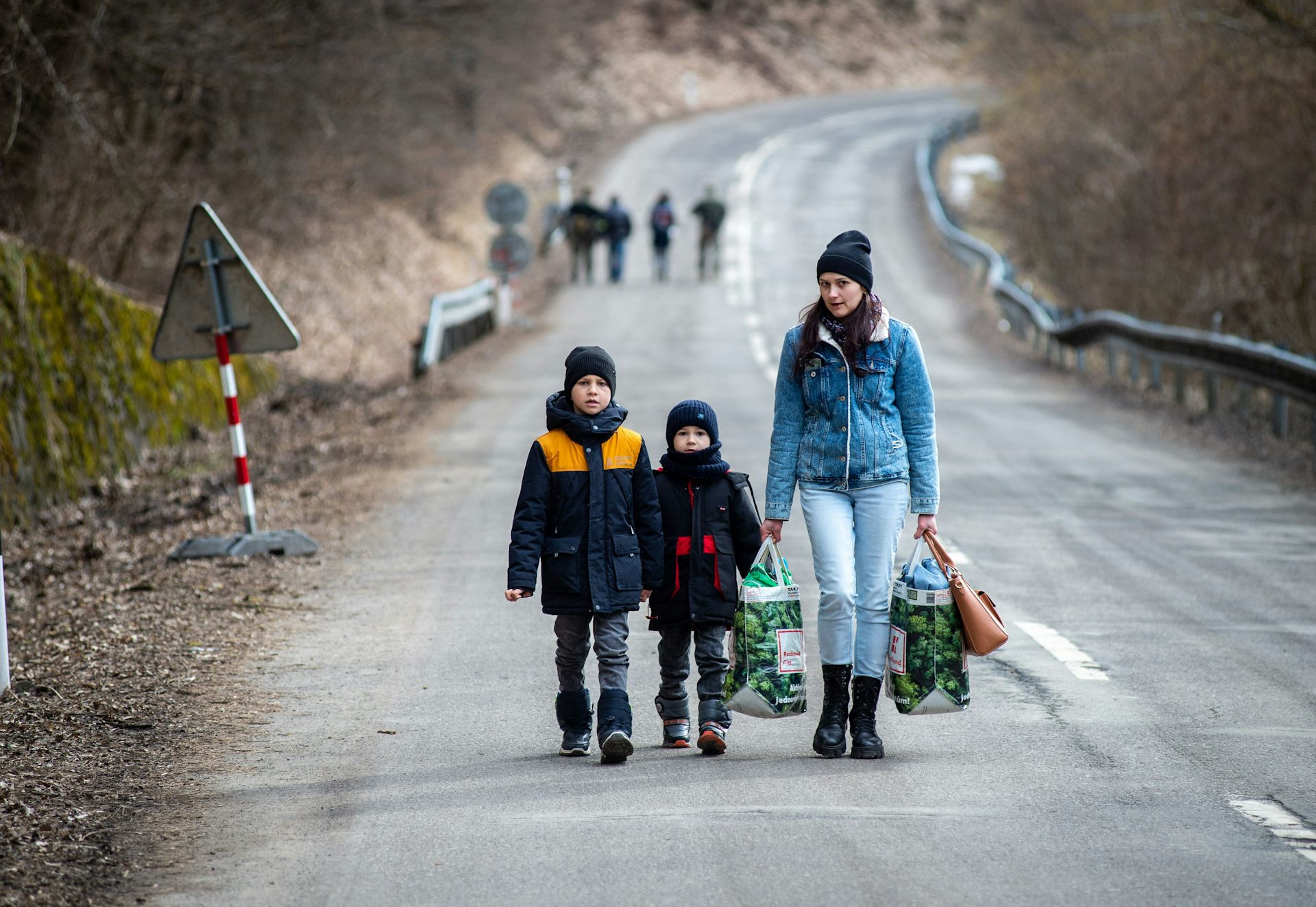 Even once female Ukrainian refugees reach safety, they face new burdens as single heads of household image