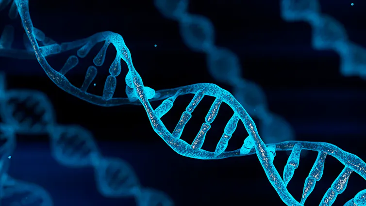 Image of a DNA spiral