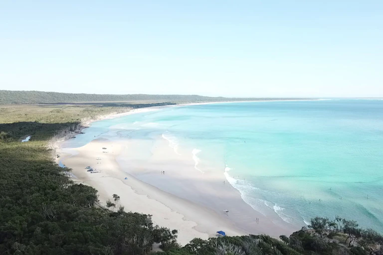 Aerial photo of sub-tropical beach