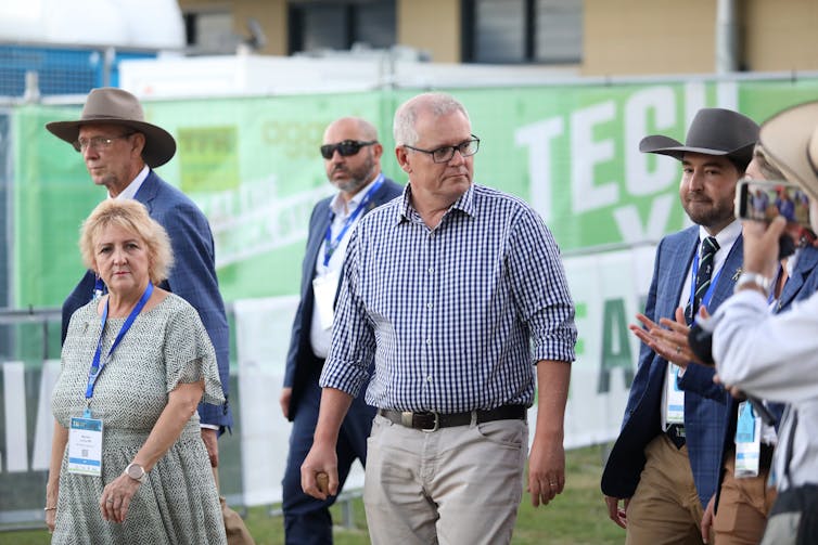 Nationals MP Michelle Landry with Prime Minister Scott Morrison