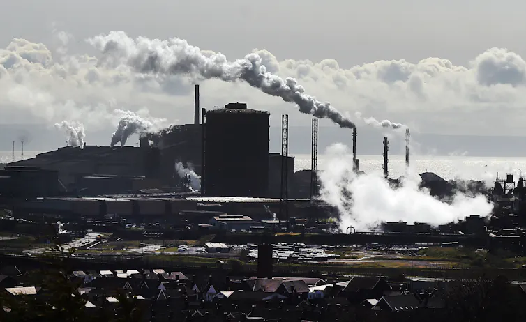 Large steelworks