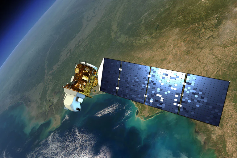 Artist's rendering of a satellite