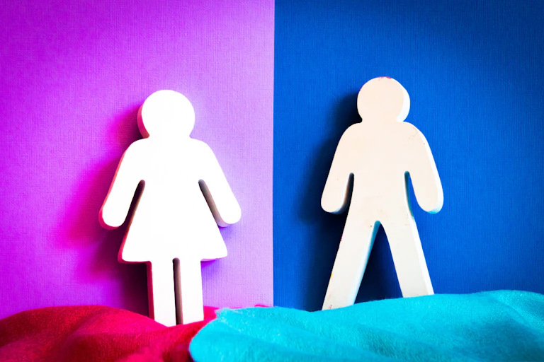 Woman and man icons