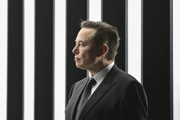 Elon Musk side profile