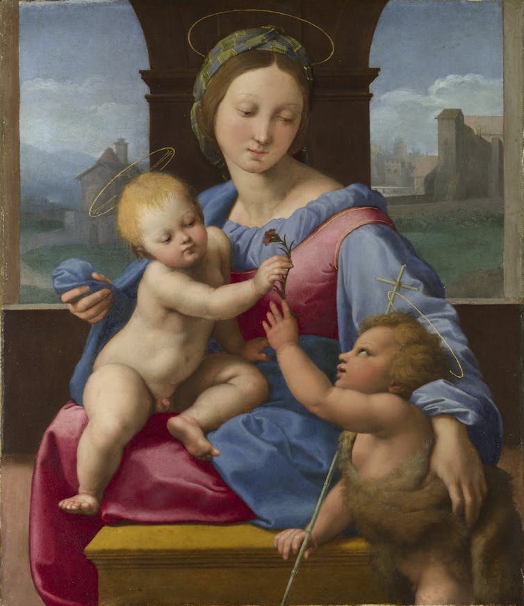 A painting called The Garvagh Madonna by Raphael.