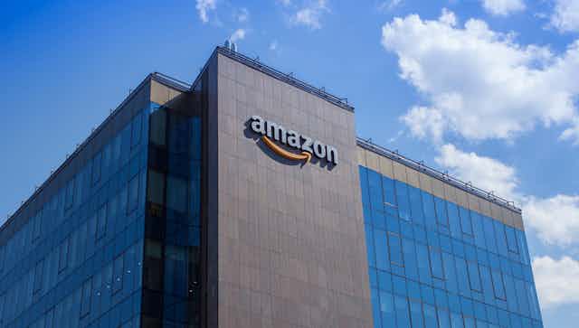 An Amazon business building