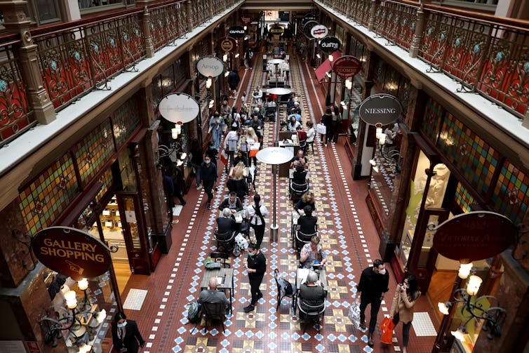 Strand arcade in Sydney.
