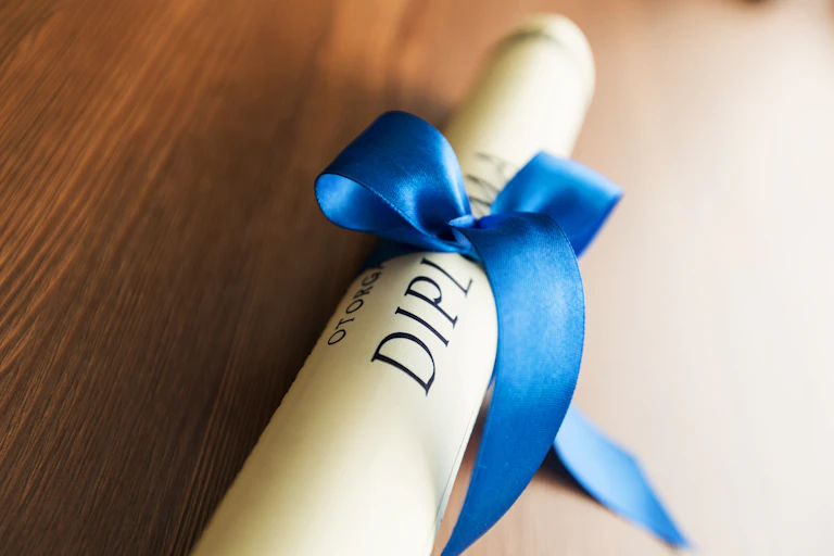 Diploma scroll