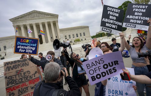 If Roe v. Wade is overturned, there's no guarantee that people can get abortions in liberal states, either