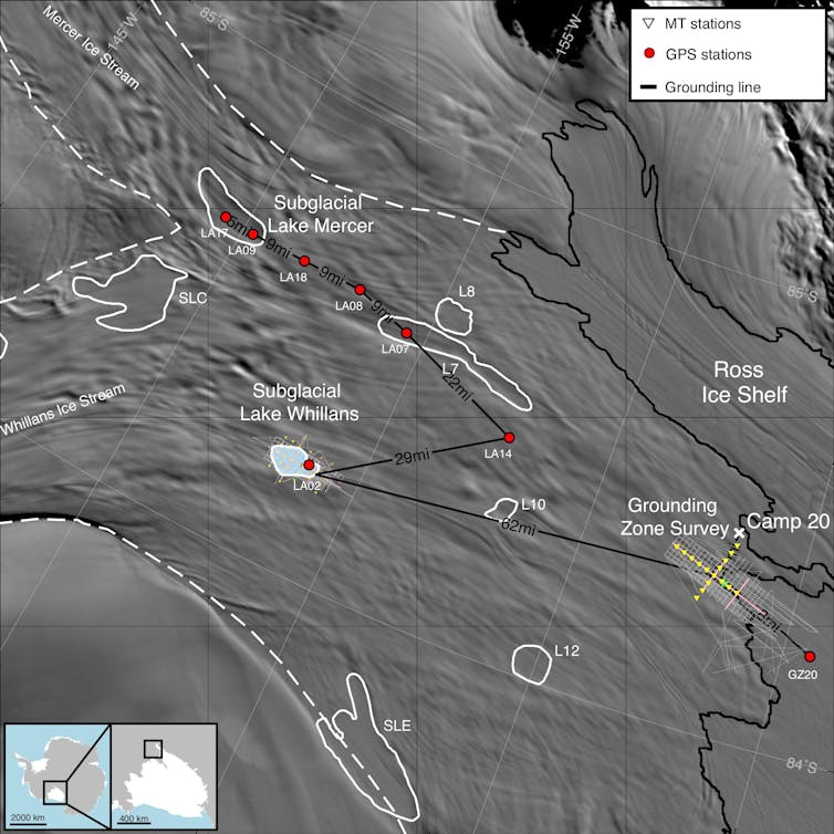 Map of the study site and locator map in Antarctica.