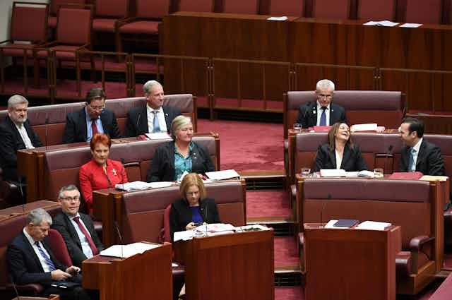 Senators sitting in the Upper House