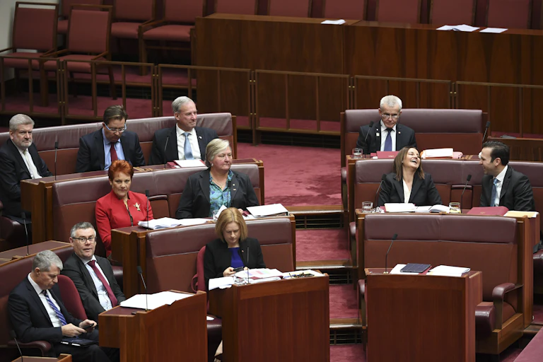 Senators sitting in the Upper House