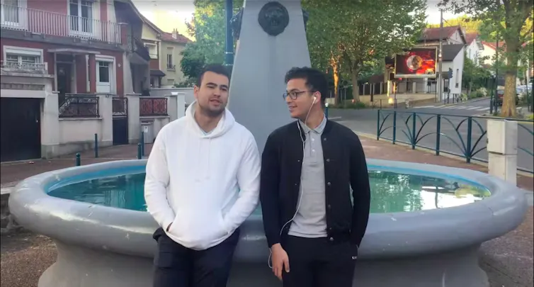 Capture d’écran du court-métrage « La Fontaine » réalisé dans le cadre de Pop-Part et tourné à Pantin