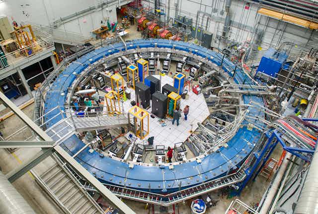 Image of the storage-ring magnet for the Muon G-2 experiment at Fermilab.