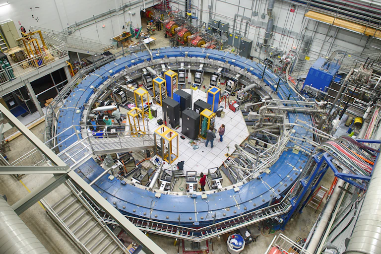 Image of the storage-ring magnet for the Muon G-2 experiment at Fermilab.