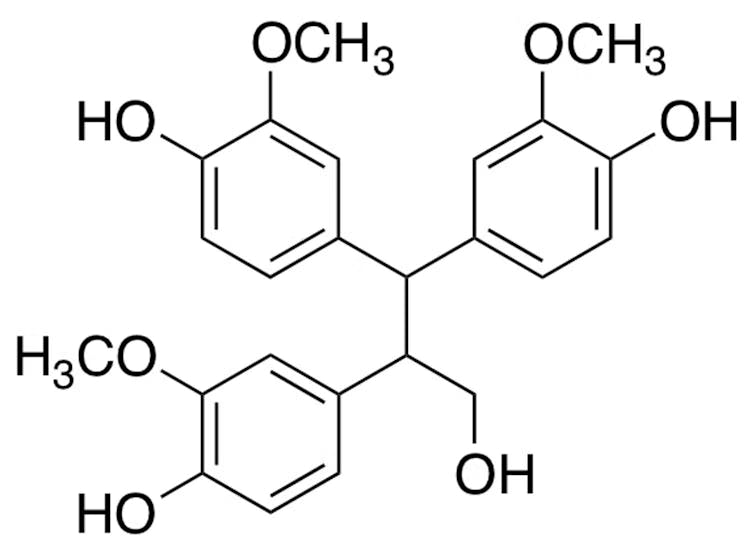 Molecular structure of quebecol