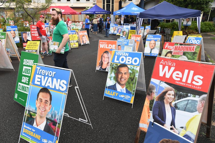 Early voting station in Queensland.