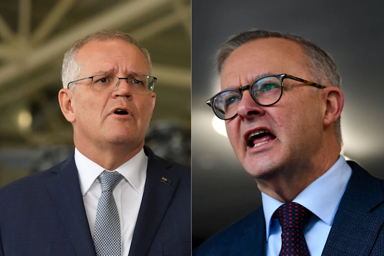 Scott Morrison and Anthony Albanese