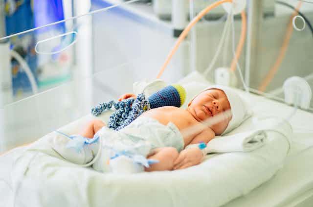 Baby in an ICU