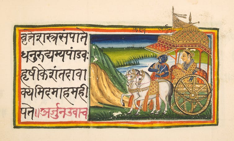 AI, philosophy and religion: What machine learning can tell us about the Bhagavad Gita 1 This image has an empty alt attribute; its file name is file-20220511-22-g63bhm.jpg